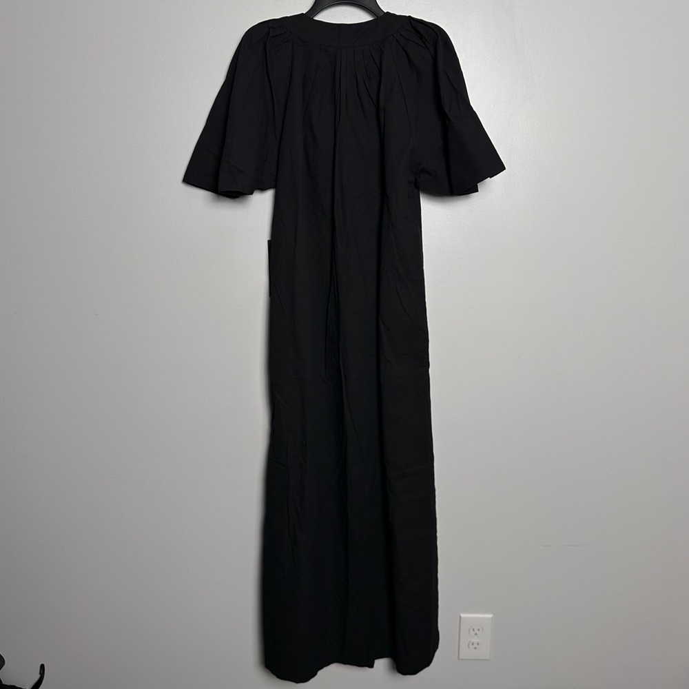 NWT POMANDER PLACE Black Finley Flutter Sleeve Maxi Dress XL - Picture 9 of 11